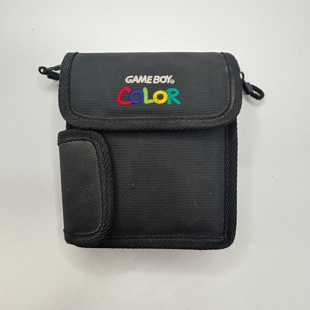 Black Nintendo Game Boy Color Carrying Case Pouch Travel Bag With Strap